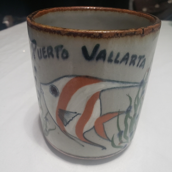 Vintage Puerto Vallarta Mexico Pottery Mug - Picture 7 of 7